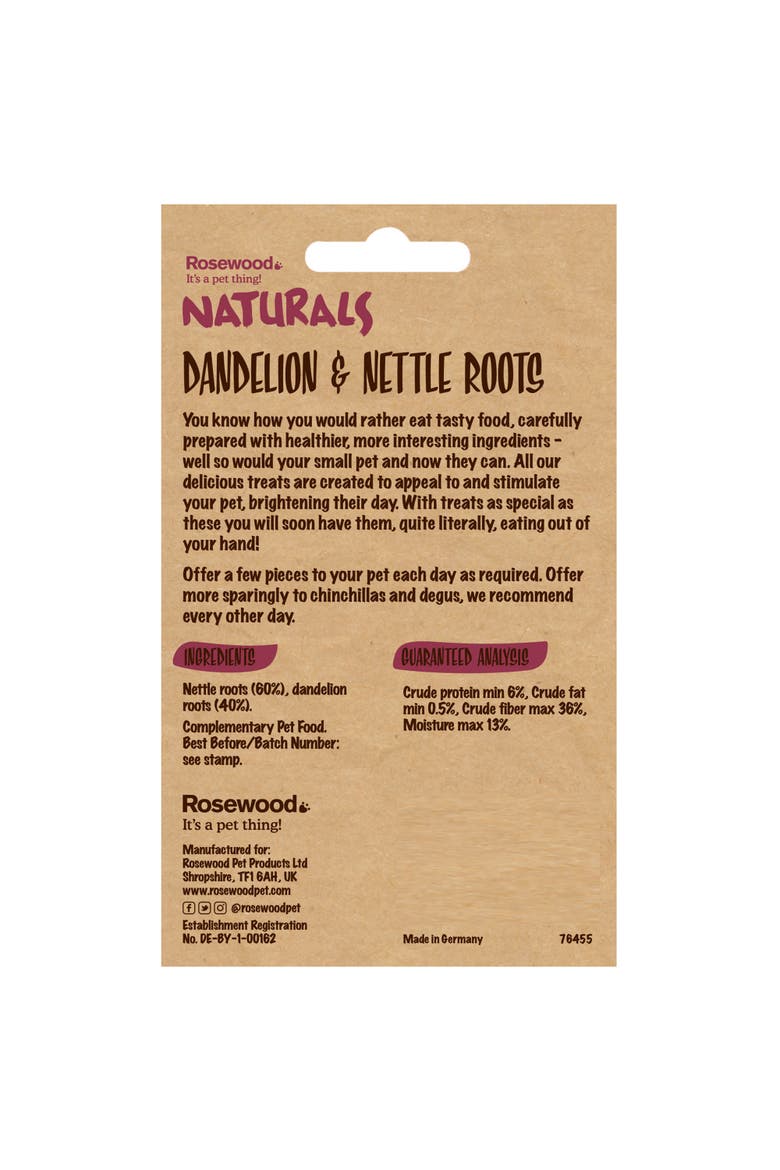4 Pack Dandelion & Nettle Roots Pet Treat, Alternate, color, Multicolored
