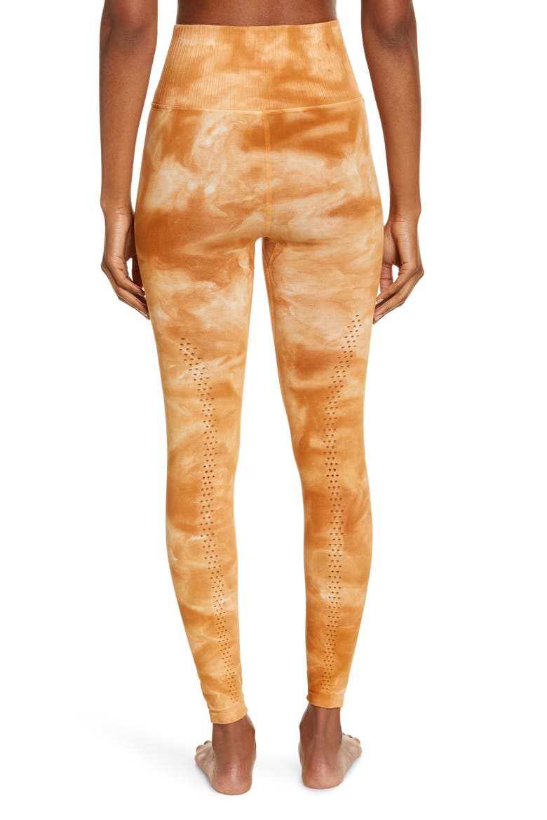 FP Movement Om Shanti Tie Dye Leggings, Alternate, color, BURT TOPAZ