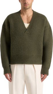 Manière De Voir Chad V-Neck Wool Knit Jumper