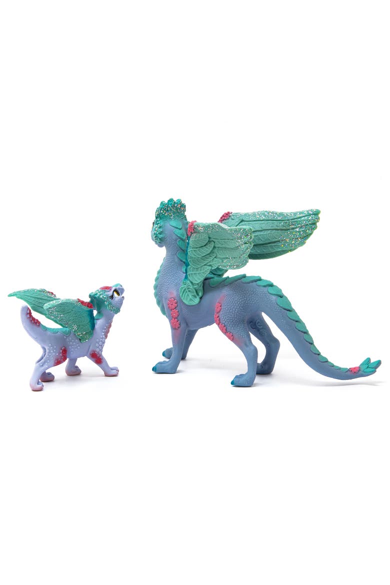 Bayala Blossom Dragon Mother & Child, 2 Figurines, Collectible, Kids, Alternate, color, Multicolored