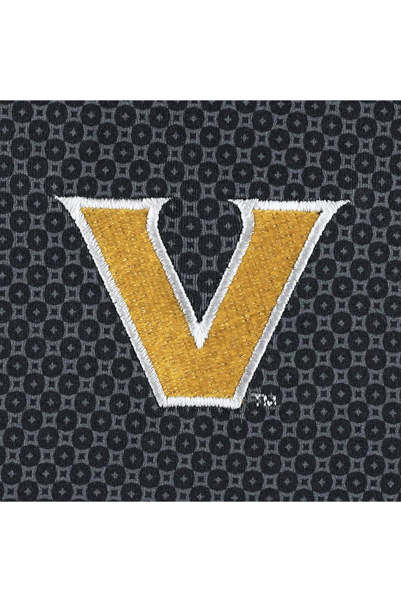 Men's Peter Millar Black Vanderbilt Commodores Dolly Performance Jersey Polo, Alternate, color, Black