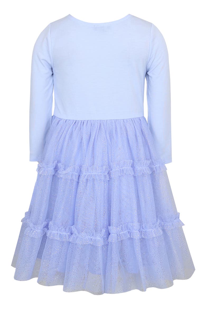 Kids' Butterfly Sequin Dress, Alternate, color, PERIWINKLE