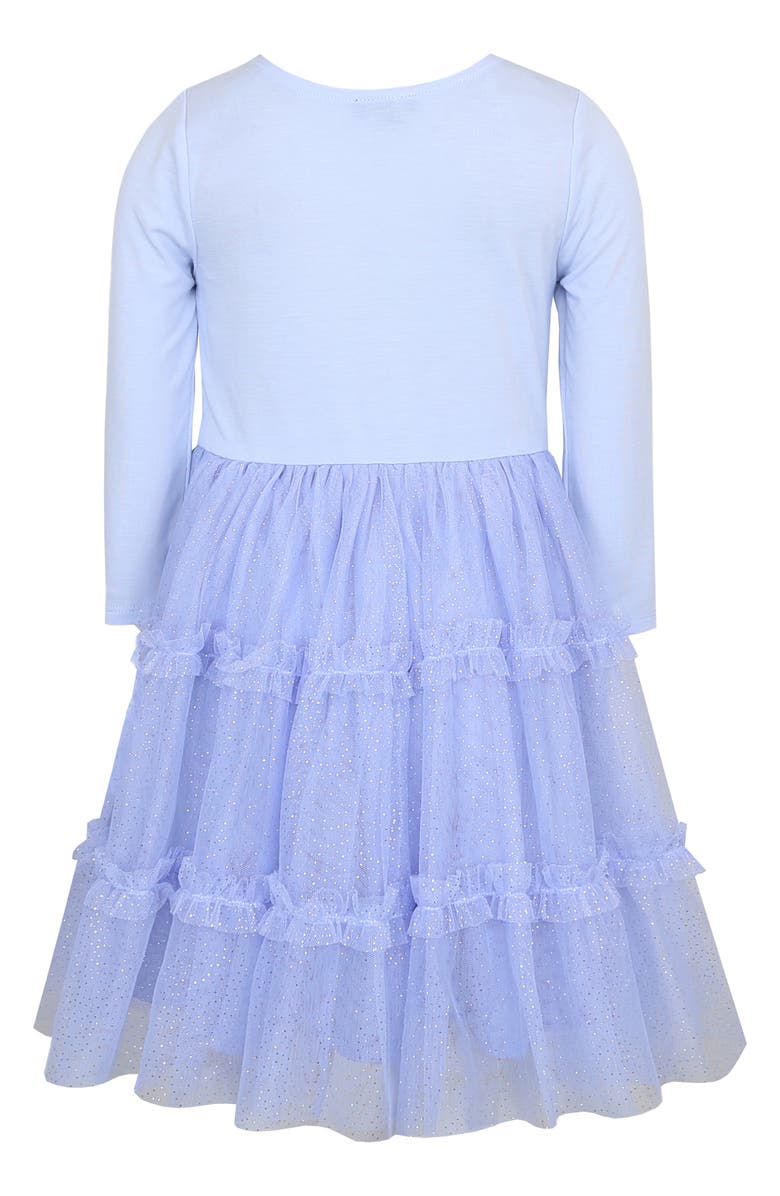 Zunie Kids' Butterfly Sequin Dress, Alternate, color, Periwinkle