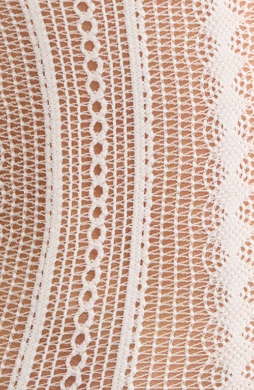 Nordstrom Sheer Organic Cotton Blend Lace Quarter Socks In Neutral