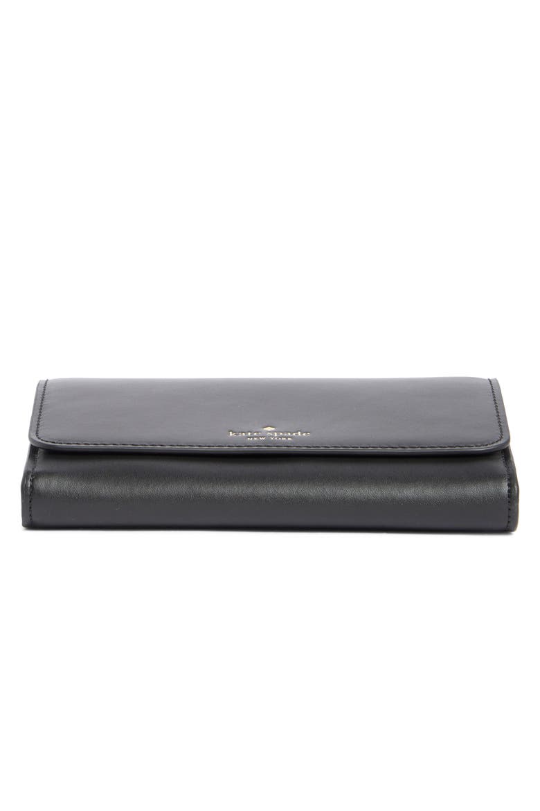 kerri wallet on a string, Alternate, color, BLACK