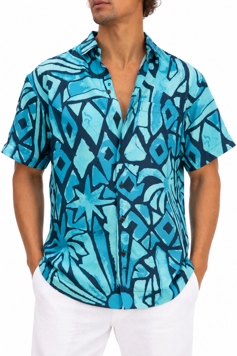 The Desert Island - Navy - Short Sleeve Shirt