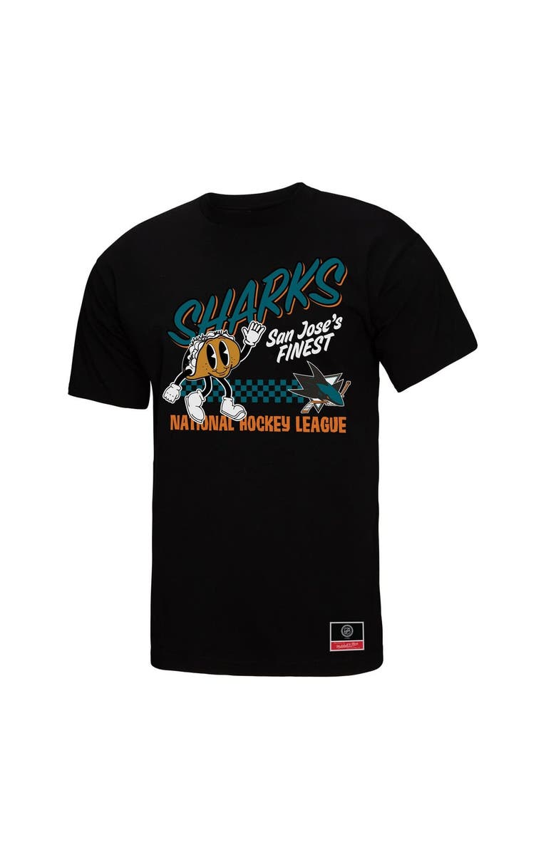Mitchell & Ness Men's Mitchell & Ness Black San Jose Sharks Local Food T-Shirt, Alternate, color, 