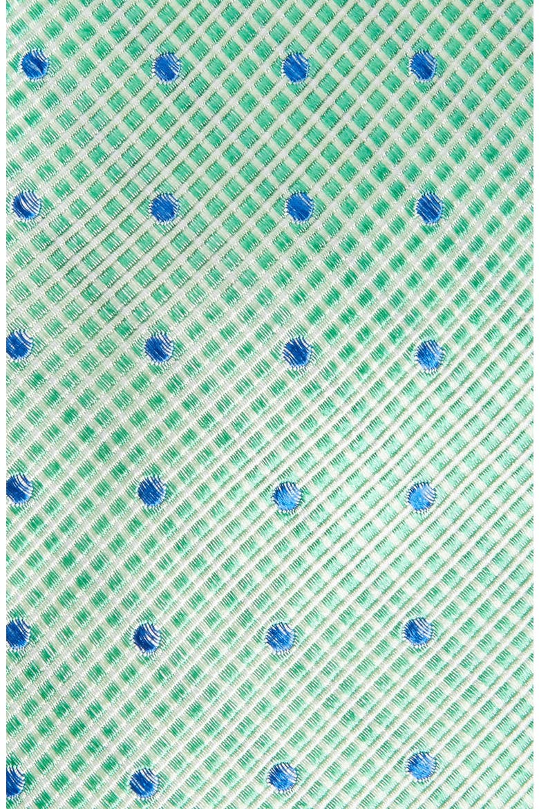 Drayton Dot Silk Tie, Alternate, color, GREEN