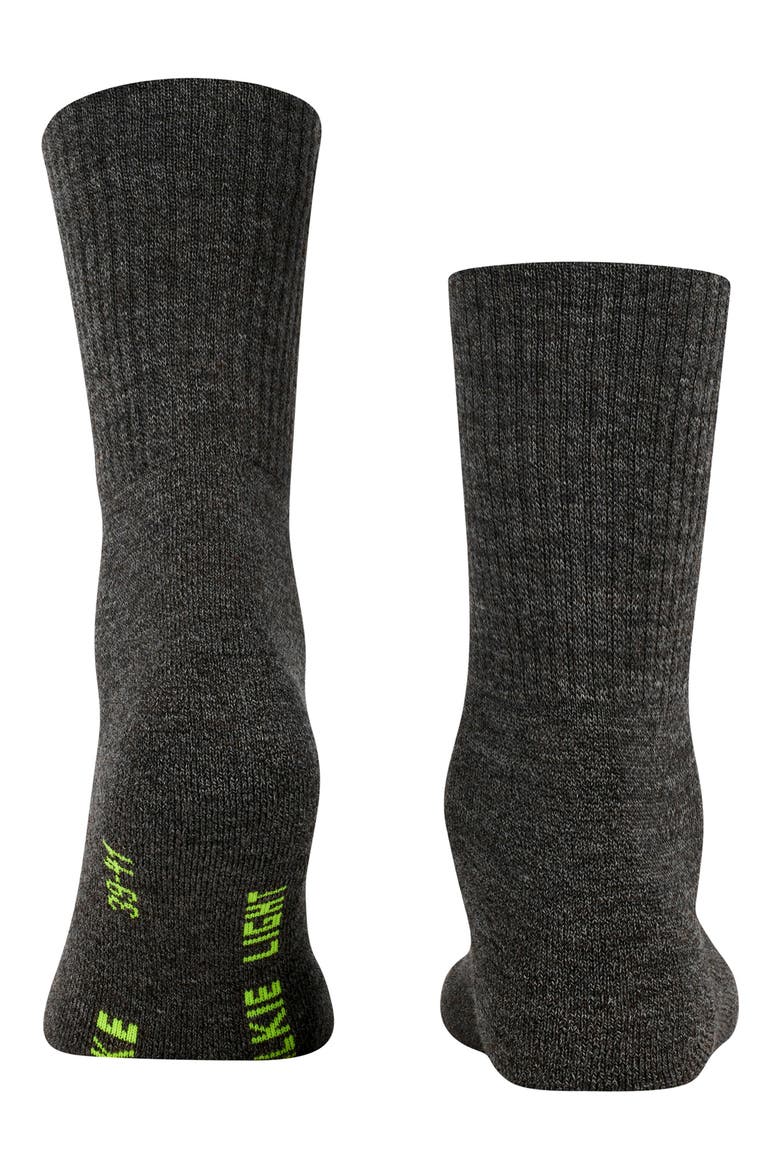 Walkie Light Hiking Socks, Alternate, color, SMOG