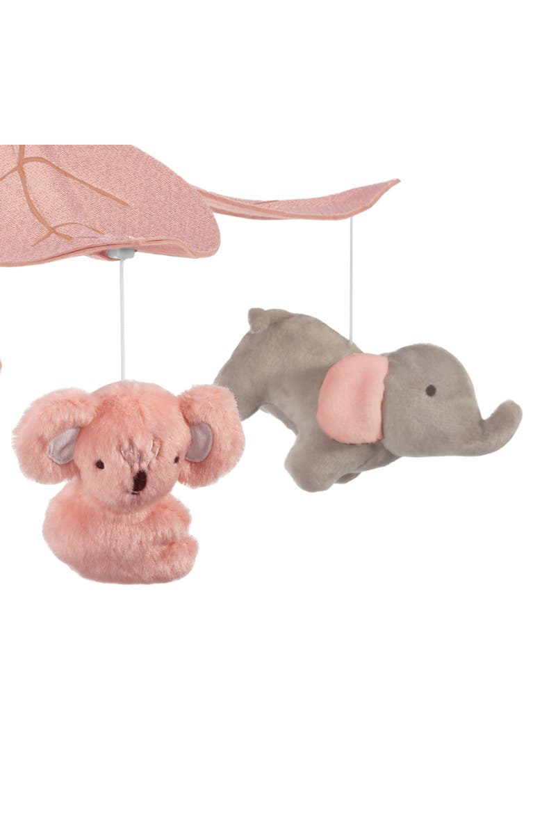 Lambs & Ivy Calypso Koala & Elephant Musical Baby Crib Mobile, Alternate, color, Pink