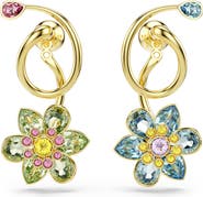 Swarovski Idyllia Floral Charm Jacket Earrings