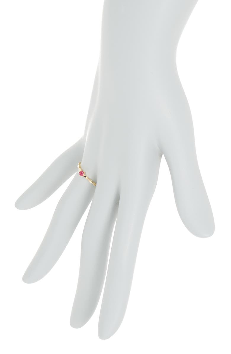 Bony Levy 18K Gold Twist Band Ruby Ring, Alternate, color, 