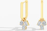 Everlee Multi-Shape Cluster Lab Diamond Dangles in 14K Gold