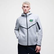 Nike Men's Nike Heather Gray Florida Gators Tech Fleece Full-Zip Windrunner Hoodie
