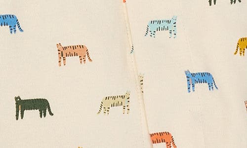 Shop Magnetic Me Le Tigre Organic Cotton Footie In Beige