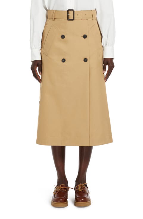 Nebbia Belted Midi Skirt