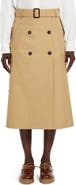 Weekend Max Mara Nebbia Belted Midi Skirt