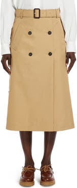 Weekend Max Mara Nebbia Belted Midi Skirt