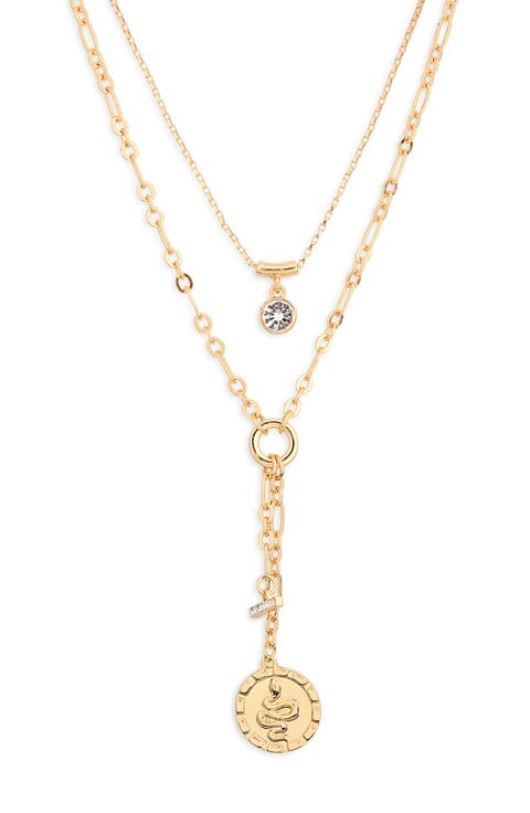 Layered Pendant Y-Necklace
