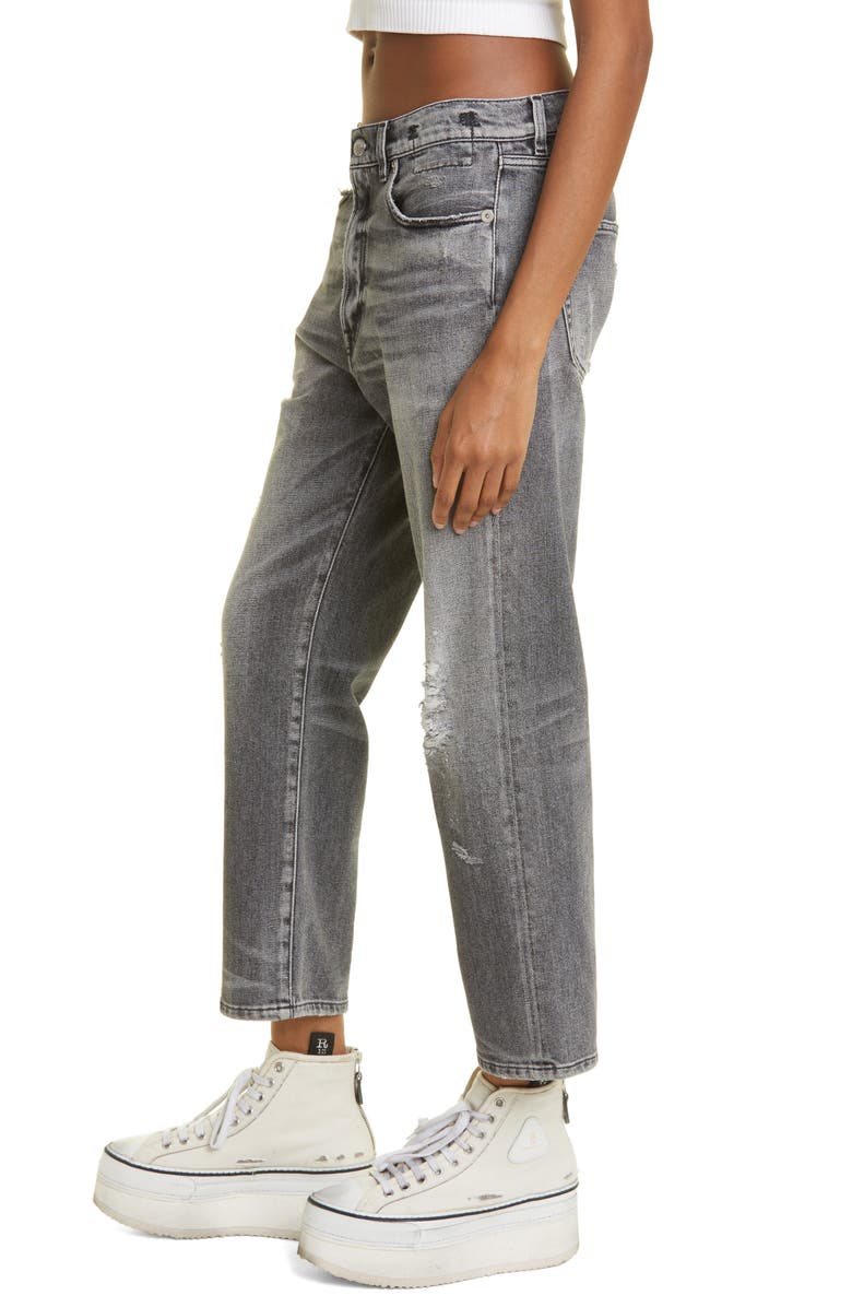 R13 Distressed Boyfriend Jeans, Alternate, color, Vintage Grey