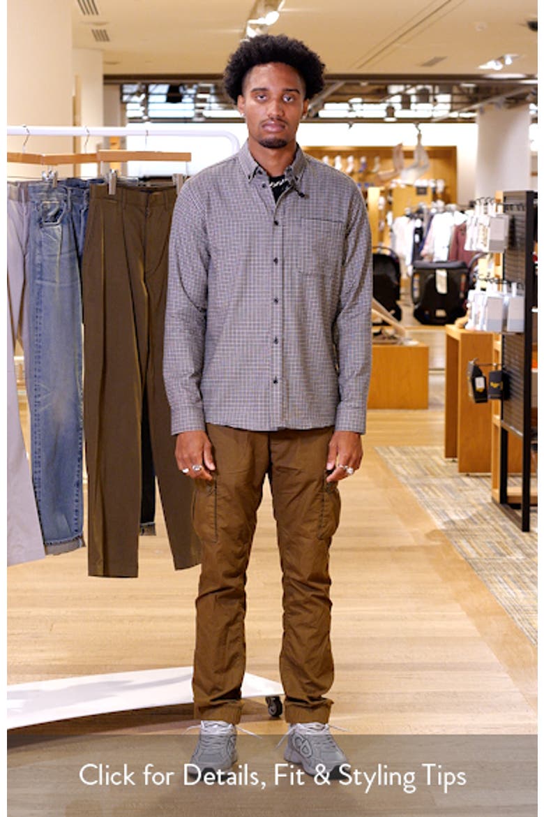 Konrad Microcheck Flannel Button-Down Shirt video