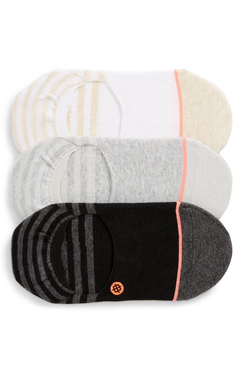 Stance Invisible 3-Pack No-Show Socks, Main, color,