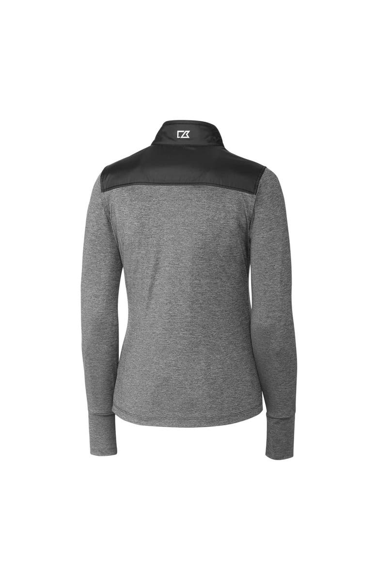 Cutter & Buck Women's Cutter & Buck Black Northwestern Wildcats Vault Stealth Hybrid Quilted Full-Zip Jacket, Alternate, color,