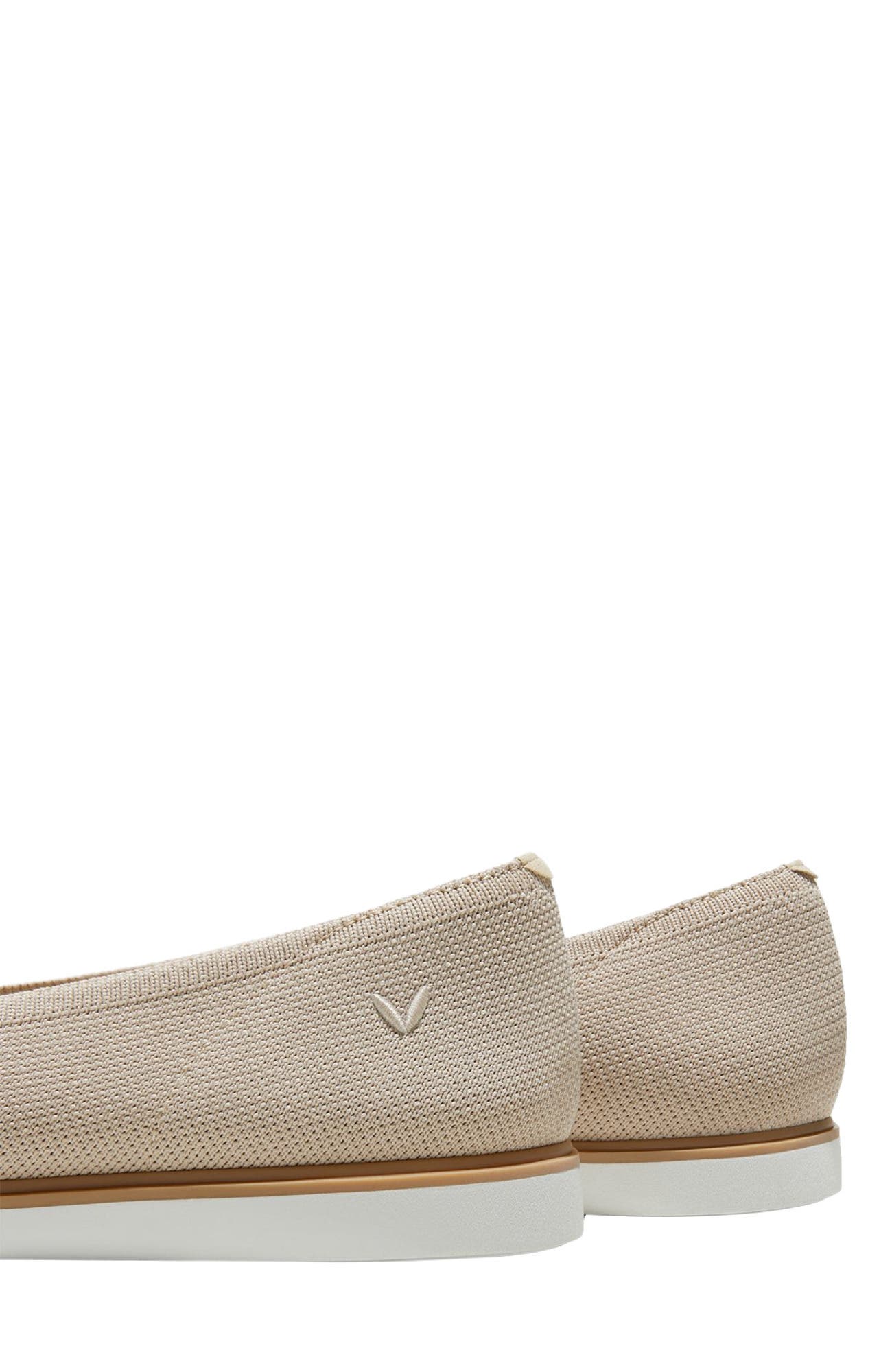 VIVAIA Pointed-Toe All-Day Standing Flats, Alternate, color, Almond