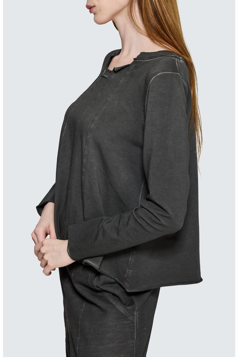 Drishti Asymmetrical Blouse, Alternate, color, Misty Black