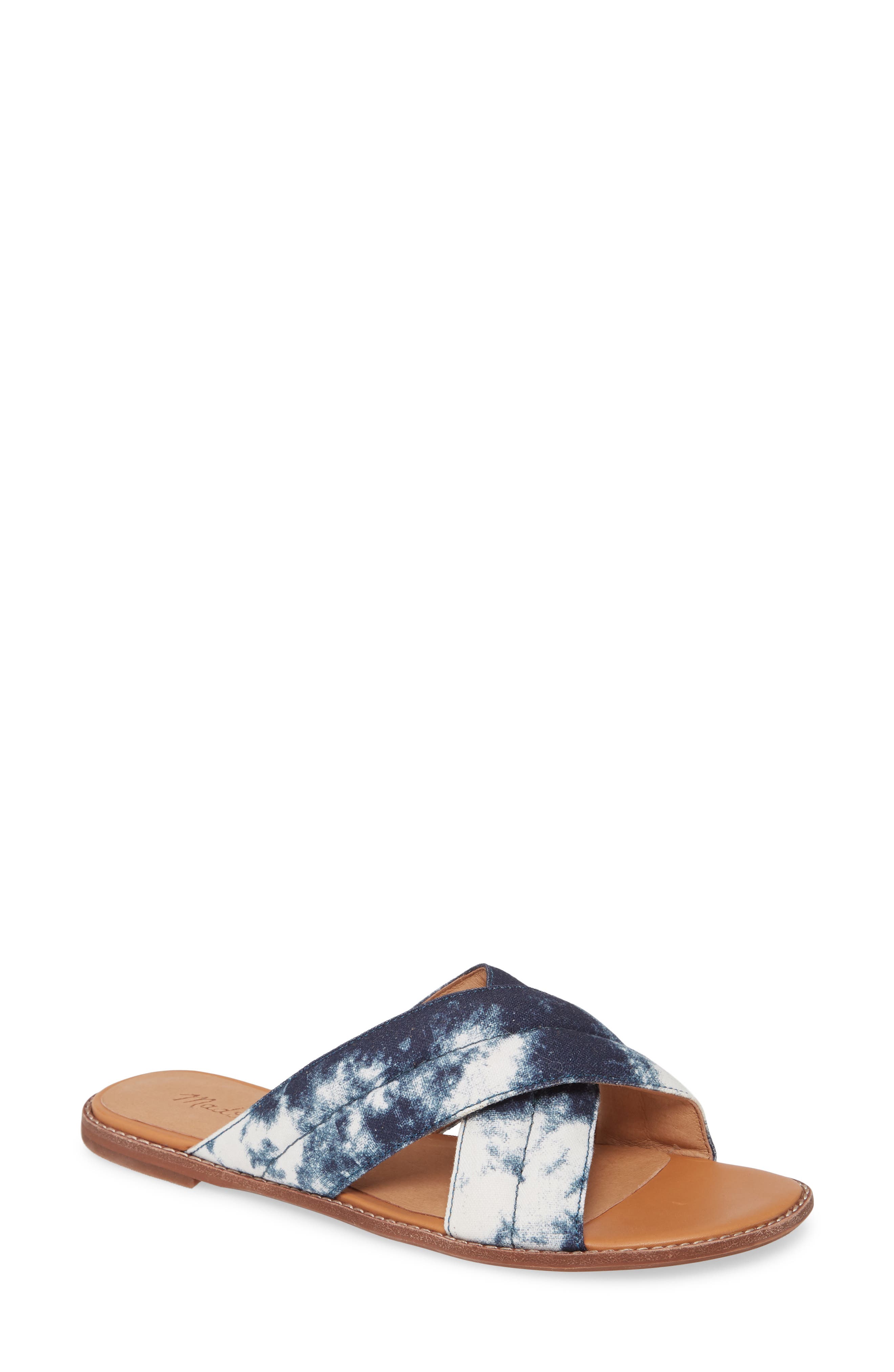 The Skyler Slide Sandal, Main, color, TYE DIE PRINT