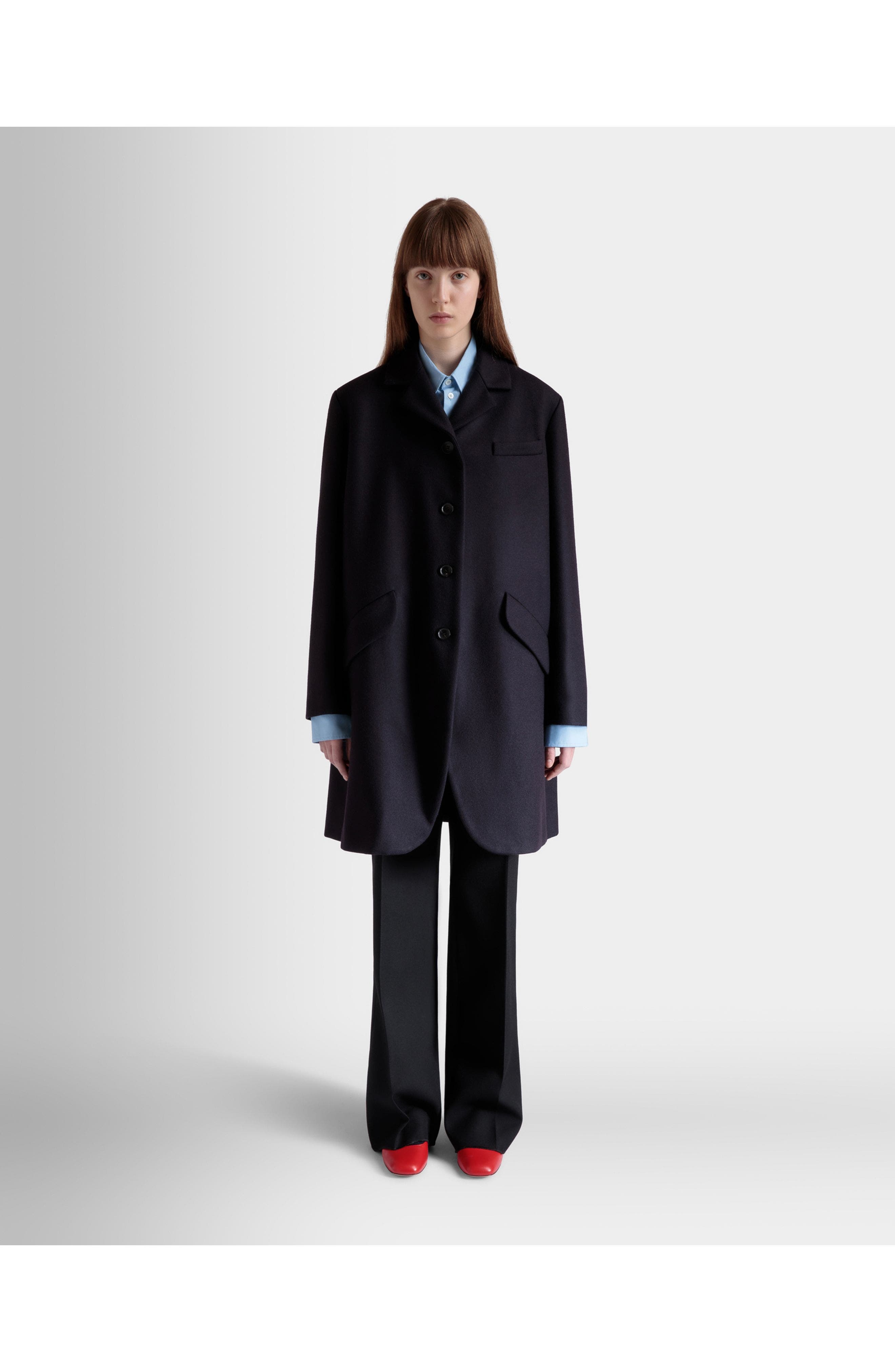 Single-Breasted Midi Coat - image 2