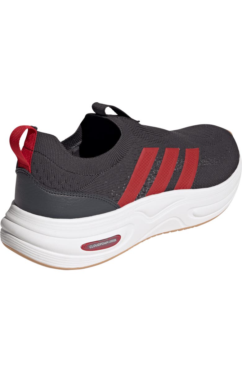 adidas Cloudfoam Cuxxion Slip-On Sneaker, Alternate, color, Carbon/ Scarlet/ Core White