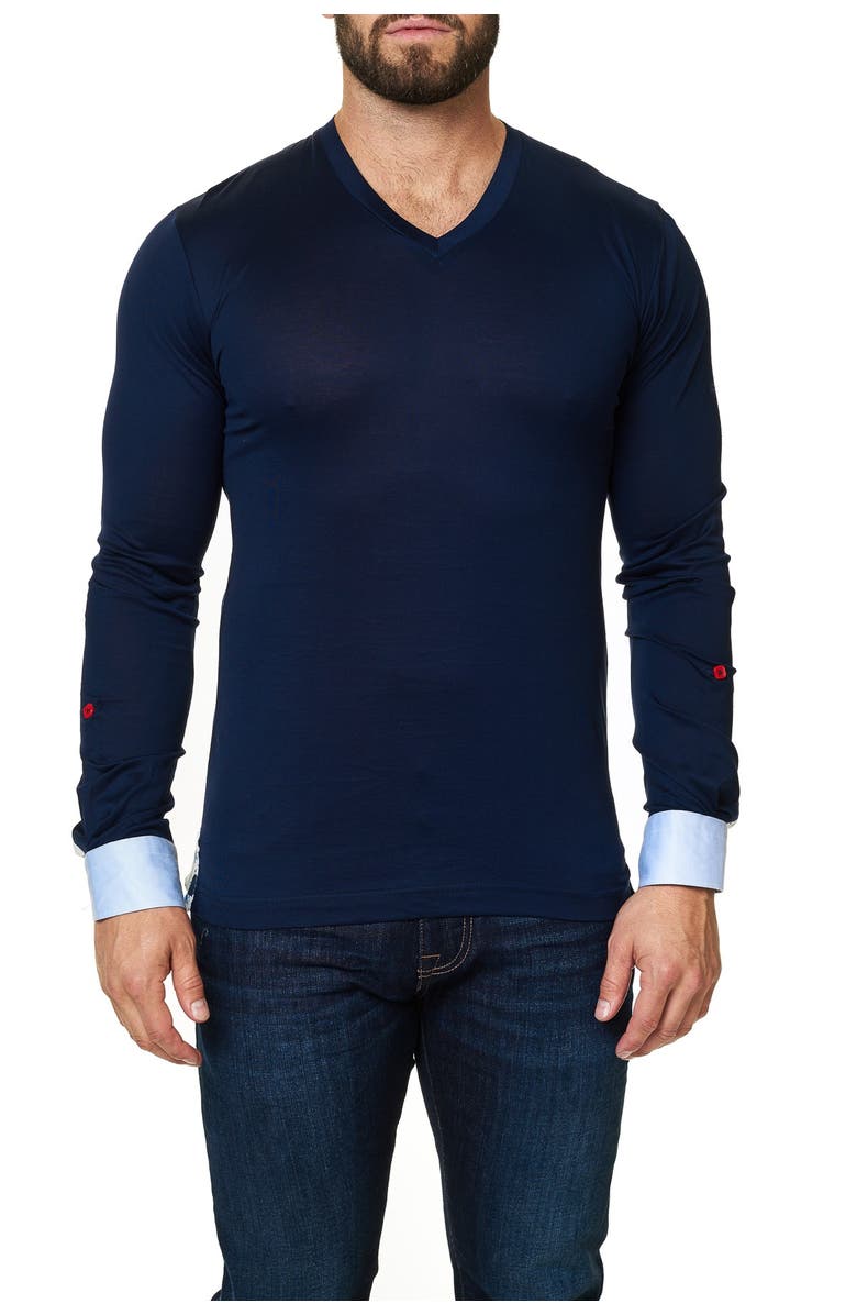 Maceoo Long Sleeve V-Neck, Alternate, color, 