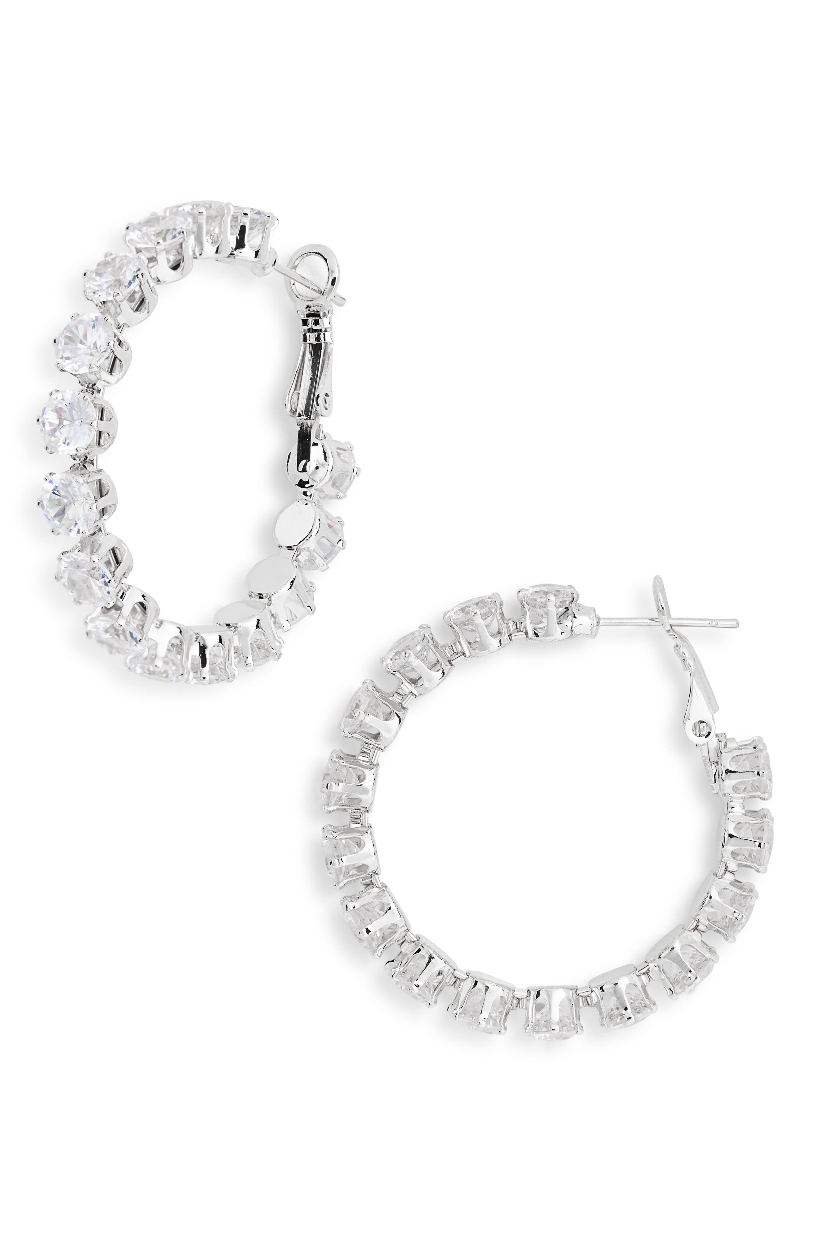 Tasha Stone Hoop Earrings