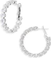 Tasha Stone Hoop Earrings