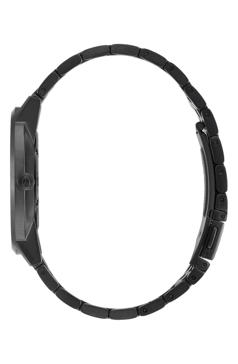 Nixon Porter Bracelet Watch, 40mm, Alternate, color, Black/ Gold/ Black