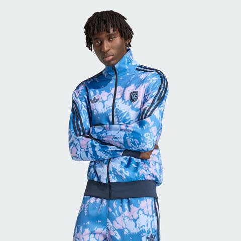 Men's adidas Originals Blue San Jose Earthquakes 2026 Grateful Dead Full-Zip Track Top