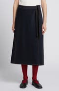 MM by Max Mara Rane Belted Midi Skirt