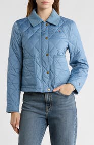 Tommy Hilfiger Snap Front Diamond Quilted Jacket