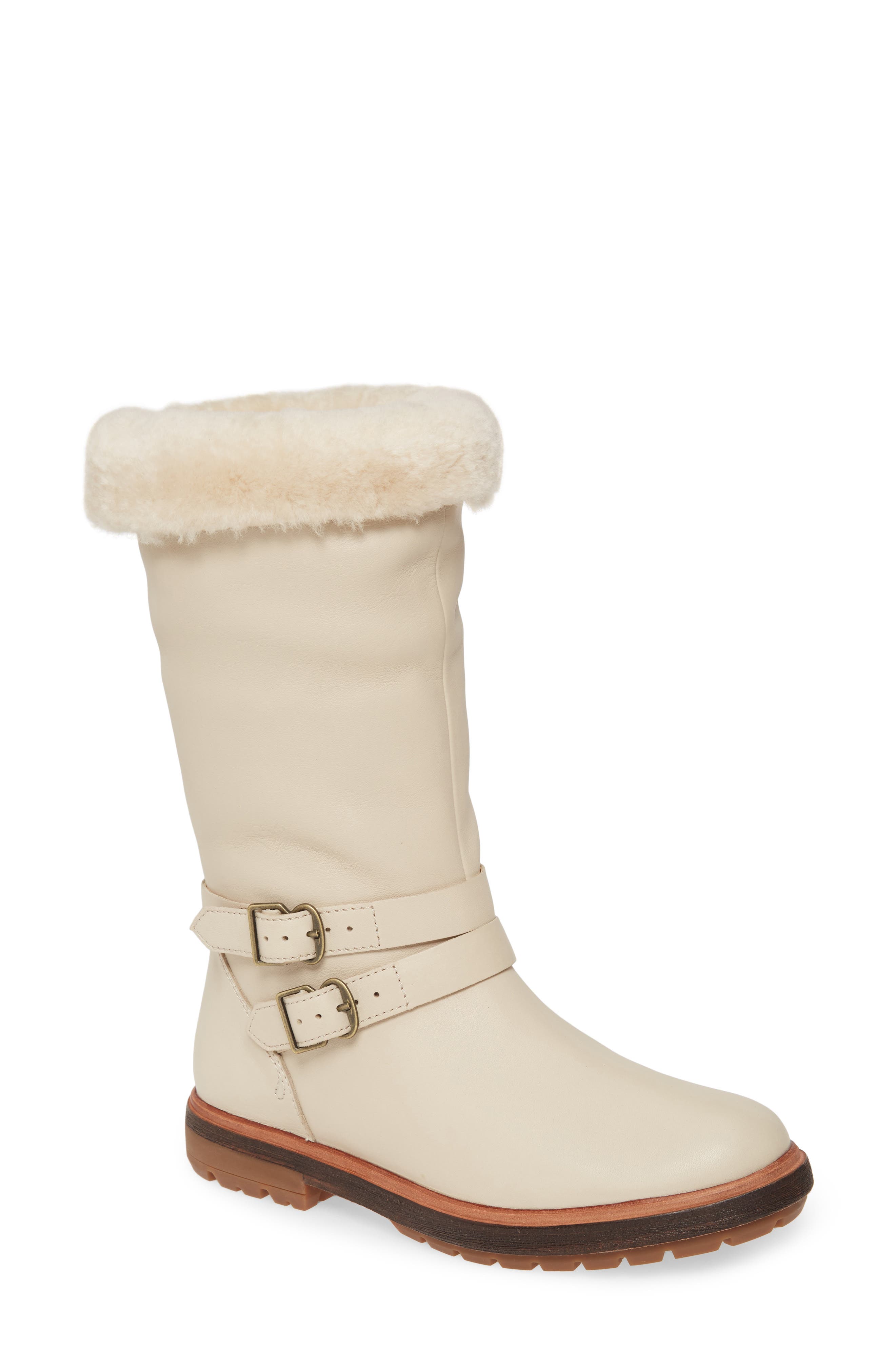 Riley Flair Boot, Main, color, WHITE LEATHER