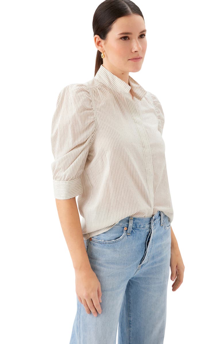 FIFTEEN TWENTY Maria Embellished Stripe Shirt, Alternate, color, 