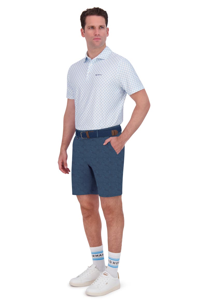 Jazz Cafe Performance Printed Shorts, Alternate, color, SEA