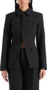 Manière De Voir Harper Tailored Cinch Blazer With Detachable Collar