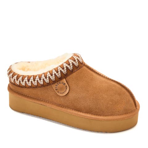 Fireside Queenstown Genuine Shearling Clog With Embroidery (Women)