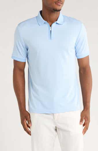 Cactus Man Tipped Half Zip Polo