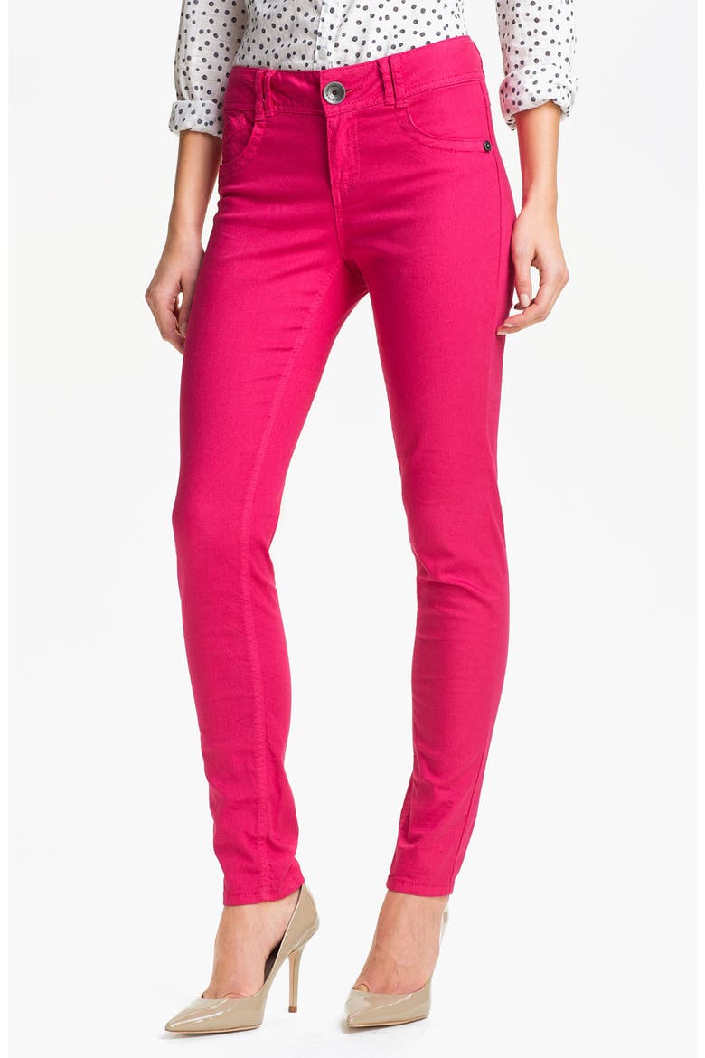 Color Skinny Jeans (Nordstrom Exclusive), Main, color, PINK