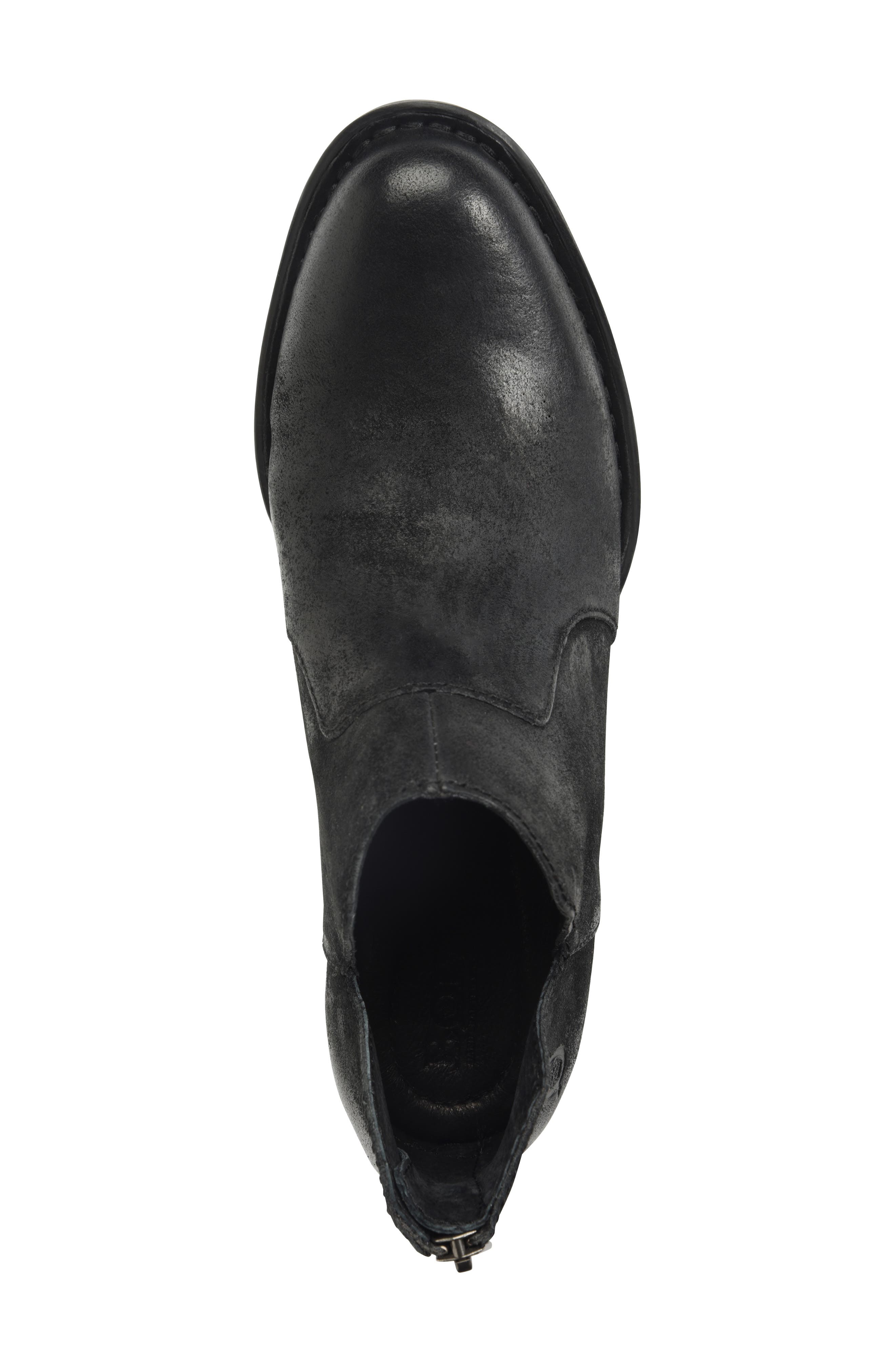 'Kerri' Bootie, Alternate, color, BLACK DISTRESSED LEATHER