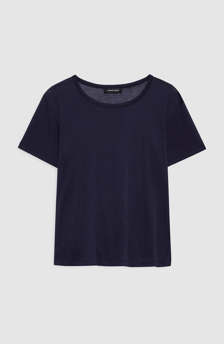 ANINE BING Sylvie Tee T-Shirt, Alternate, color, Midnight Blue