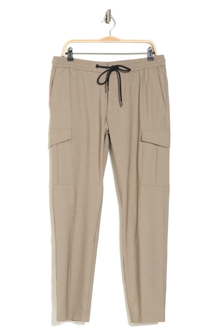 Hugo Boss Banks Tapered Cargo Pants, Alternate, color, BEIGE