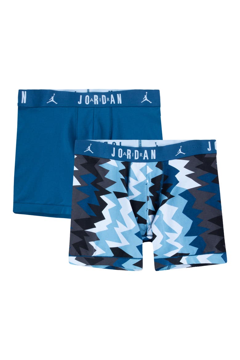 Flight Stretch Cotton 2-Pack Boxer Briefs, Main, color, SKY J FRENCH BLUE